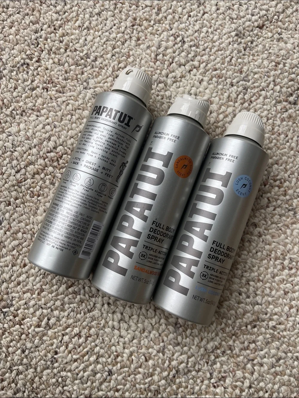 PAPATUT Full Body Deodorant Spray - Trio